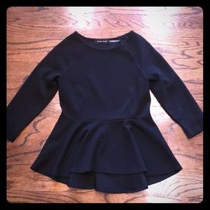 Ivanka Trump black peplum top